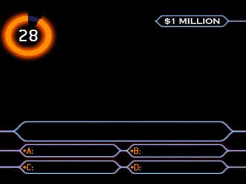 Quot Old Quot Millionaire Interactive Million Win Sequence Youtube Who Wants To Be A Millionaire Blank Template