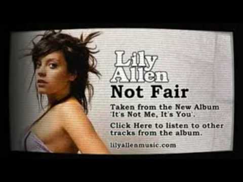 Lily Allen - Not Fair !!With Lyrics!! - YouTube