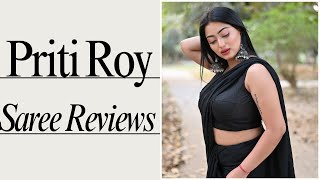 Bong Beauty Priti Roy In Saree Fashion Vlog Saree Reviews
