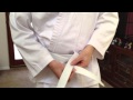 How to correctly tie a karate belt