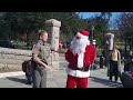 Occupy Austin - Santa Arrested for Chalking at Texas Capitol