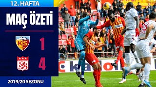 ÖZET: Kayserispor 1-4 Sivasspor | 12. Hafta - 2019/20