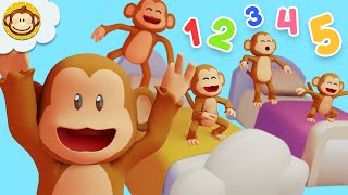 Lagu Anak Anak Lima Monyet Kecil Lompat Di Kasur Balita Indonesia