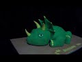 Triceratops birthday cake