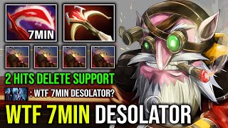Wtf 7Min Desolator 2 Hits Delete Support 100% Free Hit Sniper Against Hard Counter Dota 2