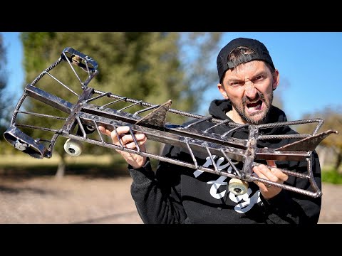 EXTREMELY SKETCHY CARBON STEEL SKATEBOARD?!