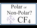 Is CF4 Polar or Non-polar?  (Carbon Tetrafluoride)