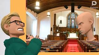 Clic Caillou Misbehaves At The Churchgrounded