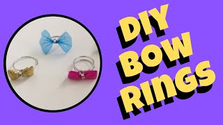 Diy Bow Ring Tutorial