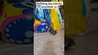 How Long Does It Take To Deflate A Big Colorfull Beach Ball?