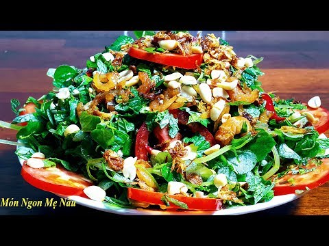 Gỏi rau càng cuacách làm gỏi rau càng cua tôm giòn ngon