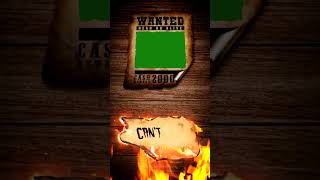 Wanted Frame Green Screen Effect Wanted Poster Green Screen Animation