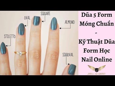 Dũa 5 Form Móng Chuẩn Kỹ Thuật Dũa Form Học Nail Online