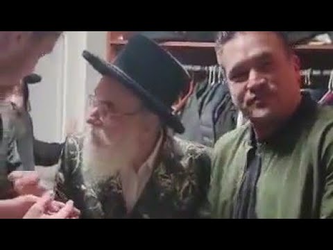 Guy Asking The Rebba Of Viznitz, If He Can Take A Photo Together With Him"