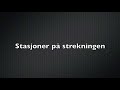 NSB App - Se stasjoner på strekning