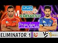 Pro Kabaddi Season 6: Eliminator 1 U Mumba Vs Up Yoodha Preview