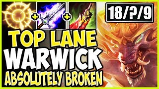 TOP LANE WARWICK SEASON 9 BUILD! THIS IS ABSOLUTELY BROKEN! TOP Warwick vs Sylas Season 9 Gameplay