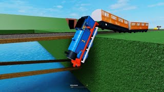 Thomas And Friends Driving Fails Thomas Falls Into The Sea Water Ertl Thomas The Tank Engine 4