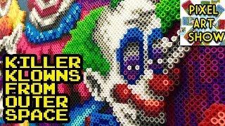 Perler Bead Killer Klowns from Outer Space - Pixel Art Show