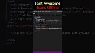 Use Font Awesome Icons Offline