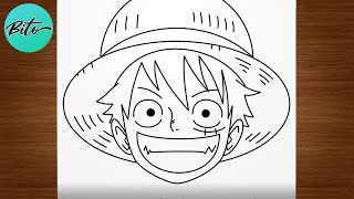 One piece,LUFFY REBAIXADO, Modificado  Luffy, One piece, Tutoriais de  desenho