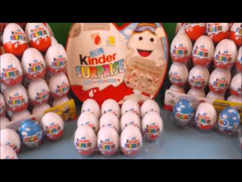 Opening 1000 kinder surprise eggs part 2 kinder eggs, egg surprise toys, chocolate eggs, surprise toys, toys in eggs Überraschungseier, Ei Überraschung Spielzeug, ...