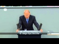 Gregor Gysi spricht im Bundestag zum drohenden Grexit (+ Zwischenrufe)