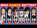 Who Dances Better? Wednesday Dance Edition 🖤💃 Salish Matter,Diana,Like Nastya,Diana,Kamelia Melnic