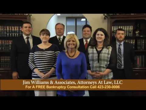 Bankruptcy Attorney serving Kingsport and Johnson City, TN.  Jim Williams and Associates Attorneys at Law.  Experienced Lawyers.  When results matter the most!