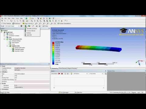 Static Structural Analysis of a Cantilever Using ANSYS Workbench