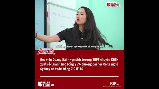 Từ Yếu Nghe Nói Đến 7.0 Ielts, Xuất Sắc Giành Học Bổng 25% Trường Đại Học Sydney Ielts Fighter