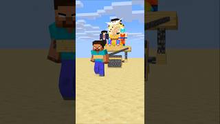Help Herobrine To Power Up And Pull A Cart