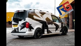 VW Caddy Custom Camo Wrap