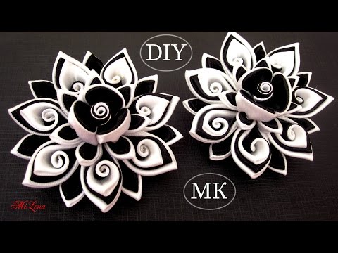 Канзаши крученые цветы Канзаши крученые цветы
