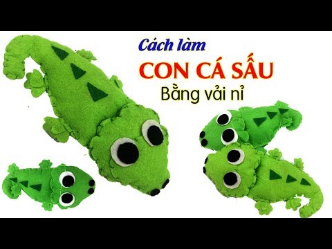Hướng Dẫn Làm Con Cá Sấu Bằng Vải Nỉ | Đồ Chơi Cho Bé ❀ Handmade LTT