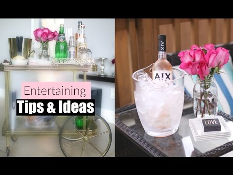 VIDEO : entertaining tips & ideas - at home entertaining & hosting  collab with nitraab - misslizheart - subscribe here* http://bit.ly/1u6gjfp hi loves! today i'm sharing some easy entertaining tips and ideas. i hope you enjoy it! don't ...