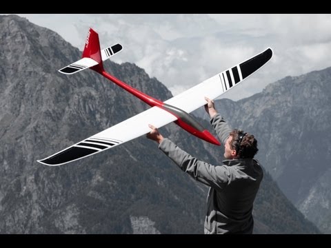 Jedi 4 Airtech‪ - RC glider slopesoaring aerobatics shot with GoPro and Canon 5D Mk II Test Flight Video Clip Take Off Thermal Gliding...