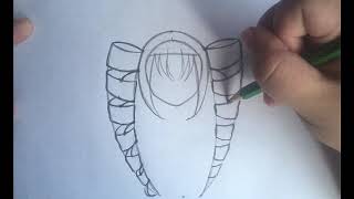 How to draw curly anime hair