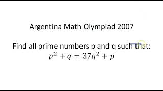 Can you solve this number theory problem from Argentina math olympiad?