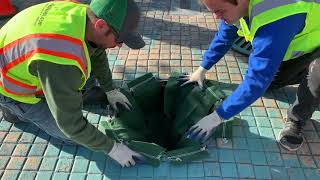 Installation of a 24" Round Manhole Standard NoFlood Filter (S24R)
