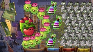 Plants Vs Zombies 2 Battlez - Homing Thistle Vs Apple Mortar