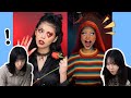 Reaksi kaget warga Korea terhadap makeup seram Tik Toker Indonesia | React to Jharna Bhagwani Tiktok