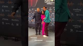 2022.05.09 Ig Stories Venicebeachinmilano Mika, Cattelan & Laura At The Eurovision Photocall