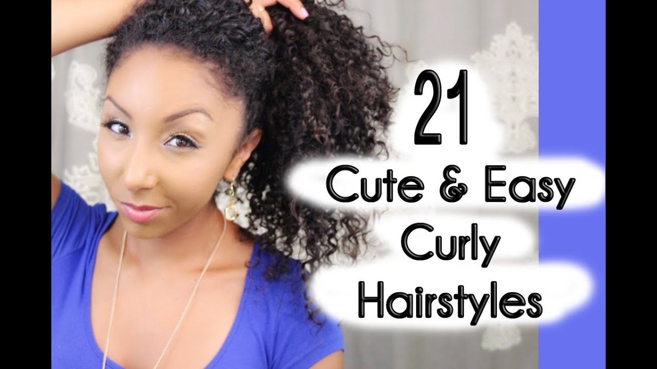 21 Cute and Easy Curly Hairstyles! | BiancaReneeToday ...