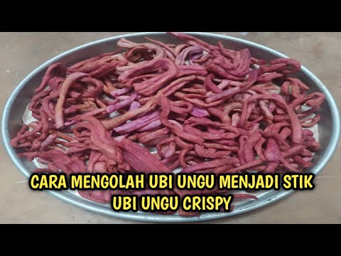 CARA MENGOLAH UBI UNGU MENJADI STIK UBI UNGU CRISPY #caramengolah #ubiungu #ubigoreng
