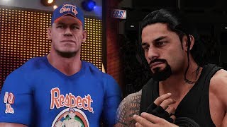 Wwe 2K18 - John Cena Vs Roman Reigns Full Match No Mercy 2160P 60Fps