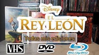 Mostrando Todas Mis Ediciones De El Rey León Clásicos Disney Vhs Dvd Bluray