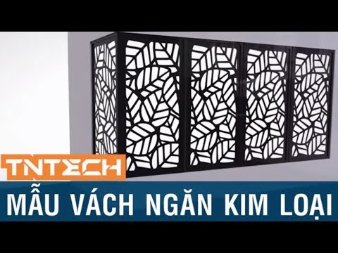 Mẫu cắt laser CNC hoa văn trang trí vách ngăn kim loại đẹp - Download miễn phí