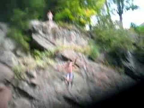 muskoka jumping cliff