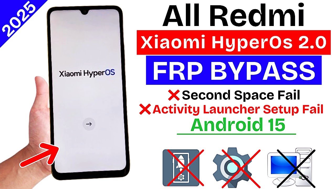 All Redmi HyperOs 2.0 : GOOG/FRP BYPASS ANDROID 15 | All Redmi HyperOs 2.0 : GOOG/FRP BYPASS ANDROID 15 |